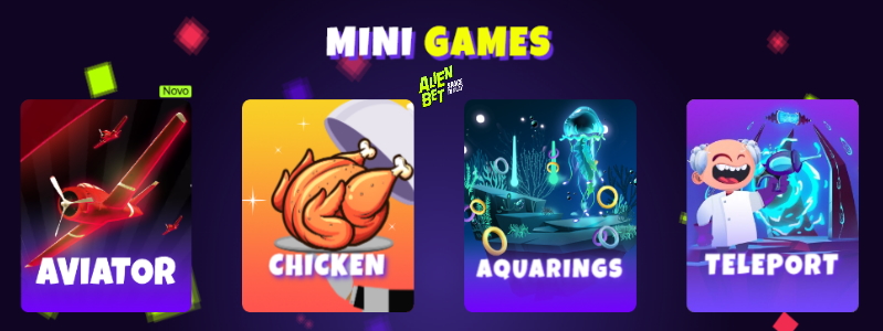 AlienBet lança seção inovadora de Mini Games | Jogos de Bingo