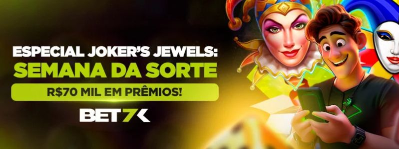 Bet7K abre oferta Semana da Sorte com Especial Joker’s Jewels | Jogos de Bingo